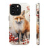 Christmas Fox in a Wreath of Red Berries - Impact Resistant Phone Case iPhone 13 Pro Glossy